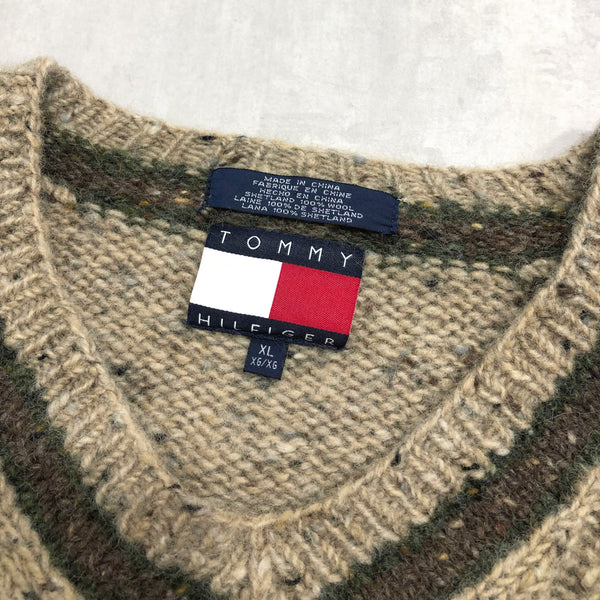 Vintage Tommy Hilfiger Wool Knit Sweater (XL/SHORT)