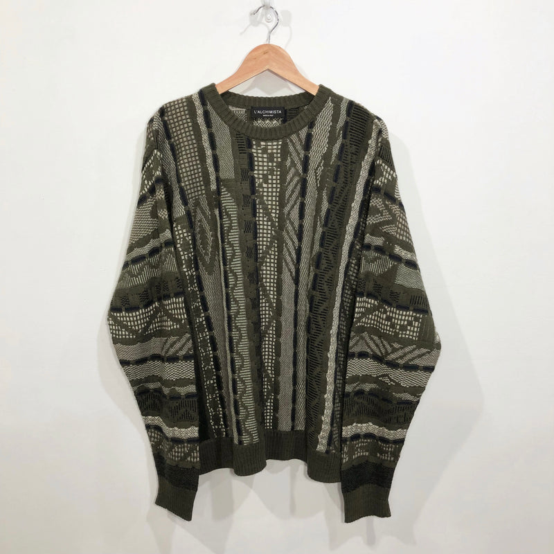 Vintage Cable Knit Sweater Italy (L)