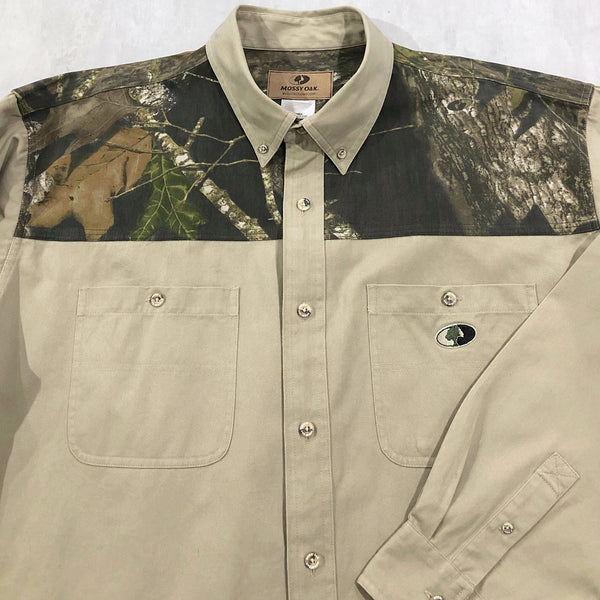 Vintage Mossy Oak Hunting Shirt (2XL/BIG/TALL)