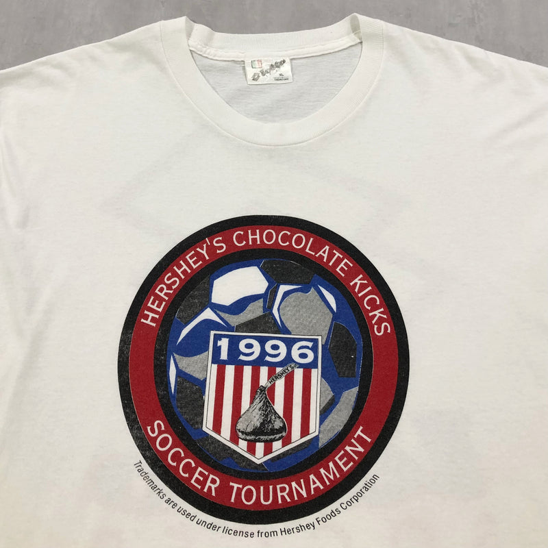 Vintage T-Shirt 1996 Hershey's Chocolate Kicks Soccer Tournament (XL)