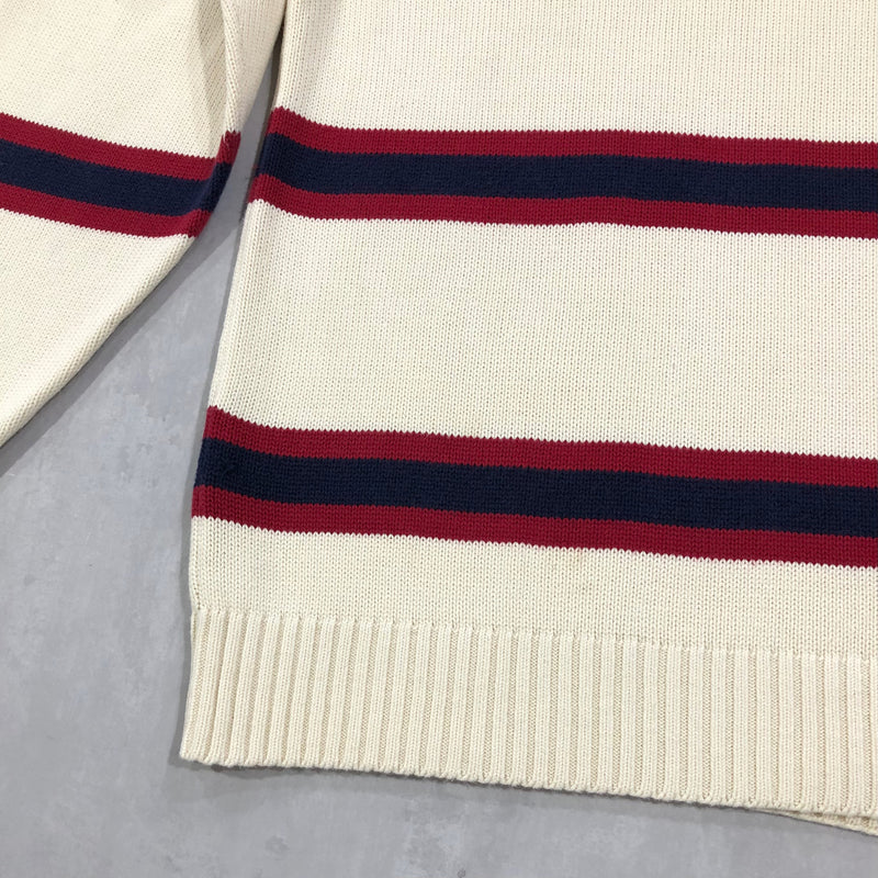 Vintage Tommy Hilfiger Knit Sweater Lion Crest Logo (L)