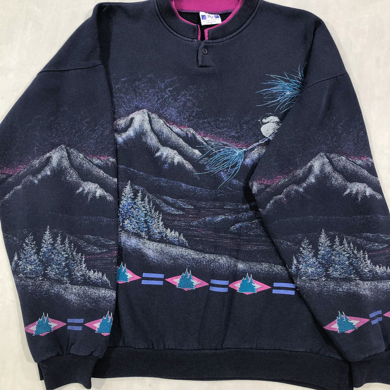 Vintage Sweatshirt Mountains USA (L/BIG)