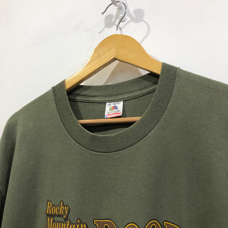 Vintage Fruit of the Loom T-Shirt Rocky Mountain USA (L/TALL)