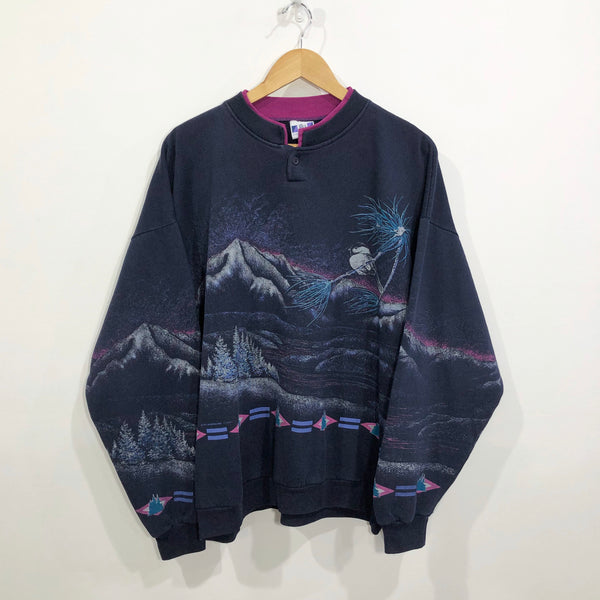 Vintage Sweatshirt Mountains USA (L/BIG)