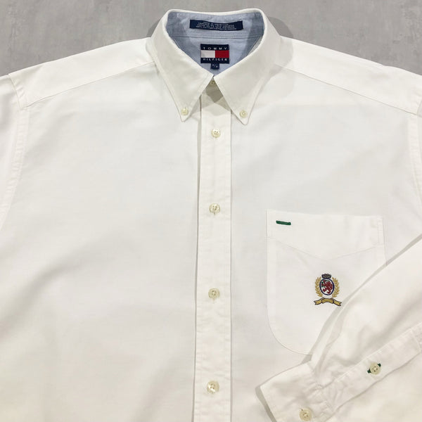 Vintage Tommy Hilfiger Shirt Lion Crest Logo (L/TALL)