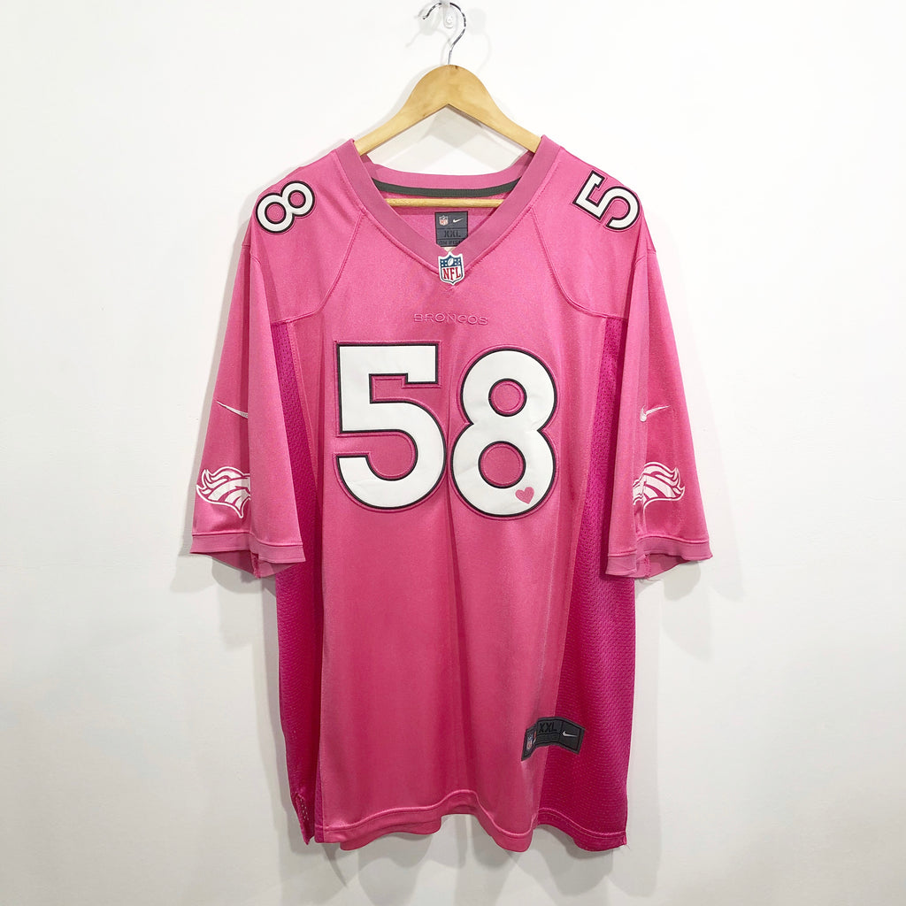 Broncos pink jersey sales 2016