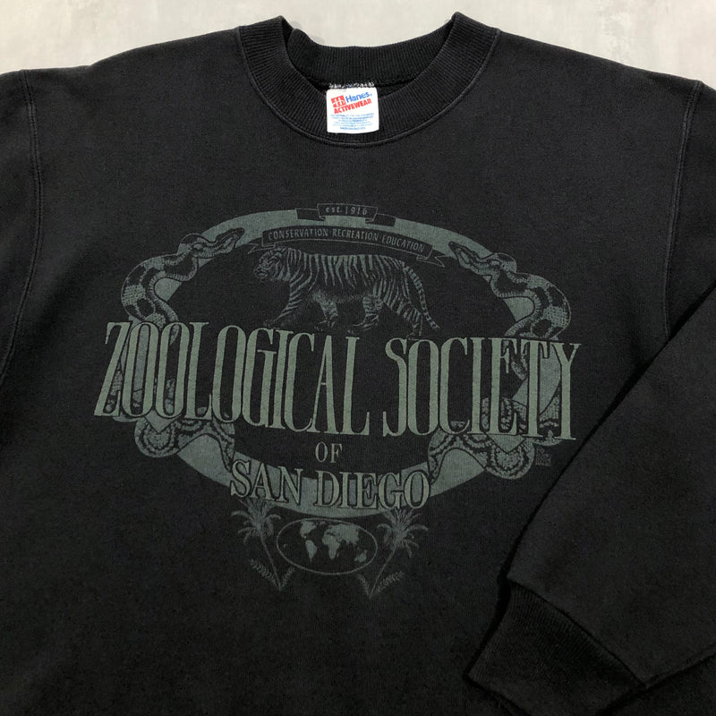 Vintage Hanes Sweatshirt Zoological Society (S)