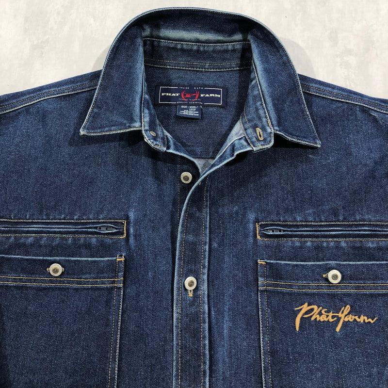 Vintage Phat Farm Denim Jacket (2XL)