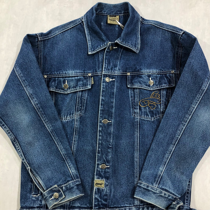 Vintage School of Hard Knocks Denim Jacket (M)