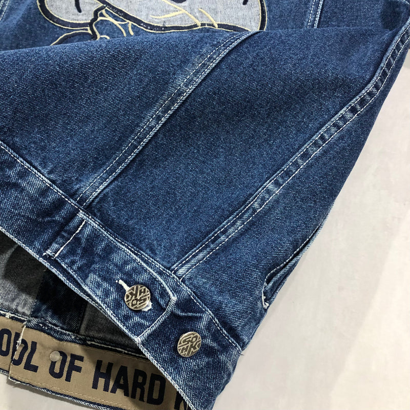 Vintage School of Hard Knocks Denim Jacket (M)