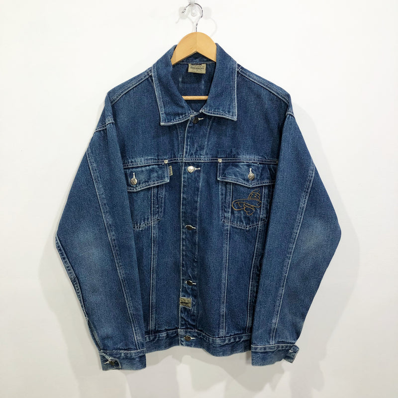 Vintage School of Hard Knocks Denim Jacket (M)