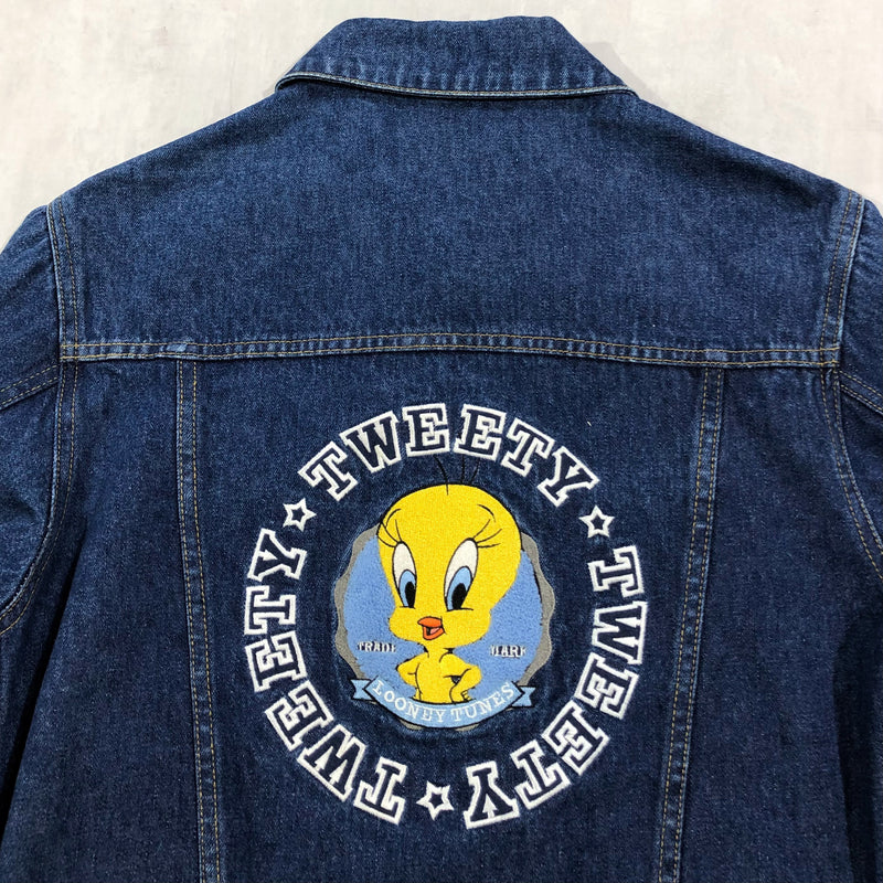 Vintage Warner Bros Denim Jacket 2000 Tweety (W/S)