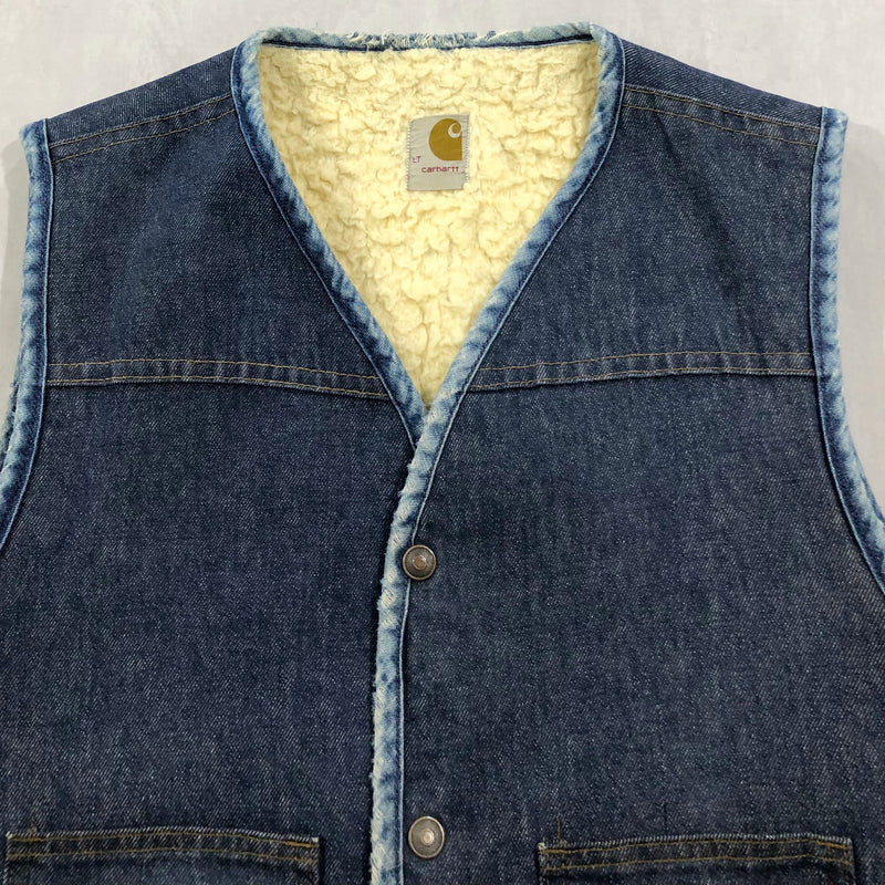 Vintage 80s Carhartt Denim Vest (M/SHORT)