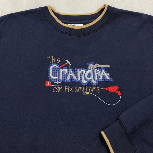 Vintage Sweatshirt This Grandpa can fix anything (XL)