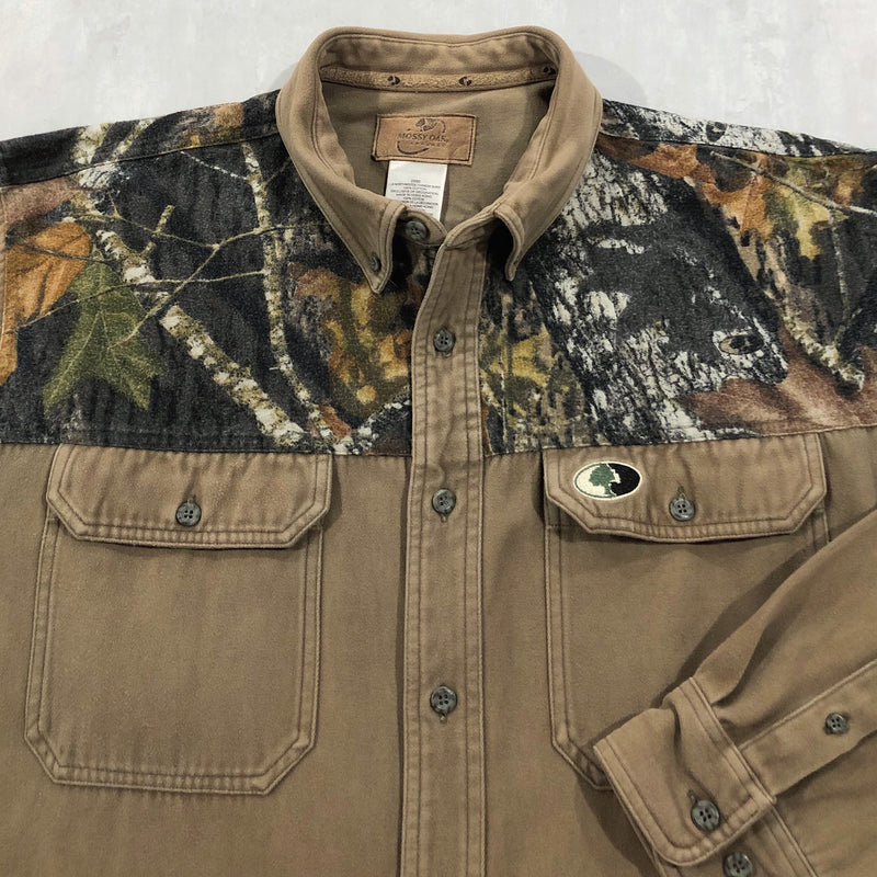 Vintage Mossy Oak Heavy Camo Shirt (XL/TALL)