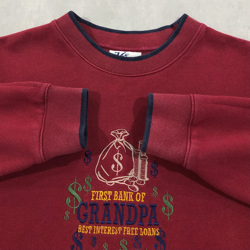 Vintage Sweatshirt First Bank of Grandpa (L)