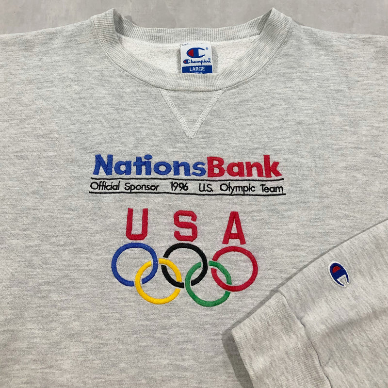 Vintage Champion Sweatshirt Nations Bank USA (M/SHORT)