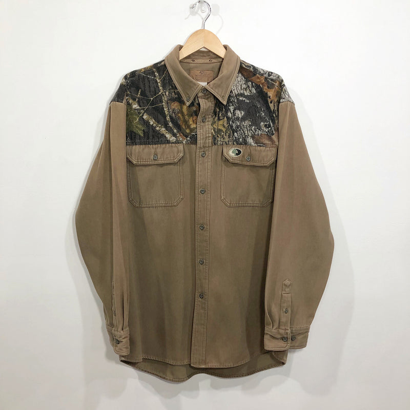 Vintage Mossy Oak Heavy Camo Shirt (XL/TALL)