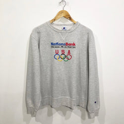 Vintage Champion Sweatshirt Nations Bank USA (M/SHORT)