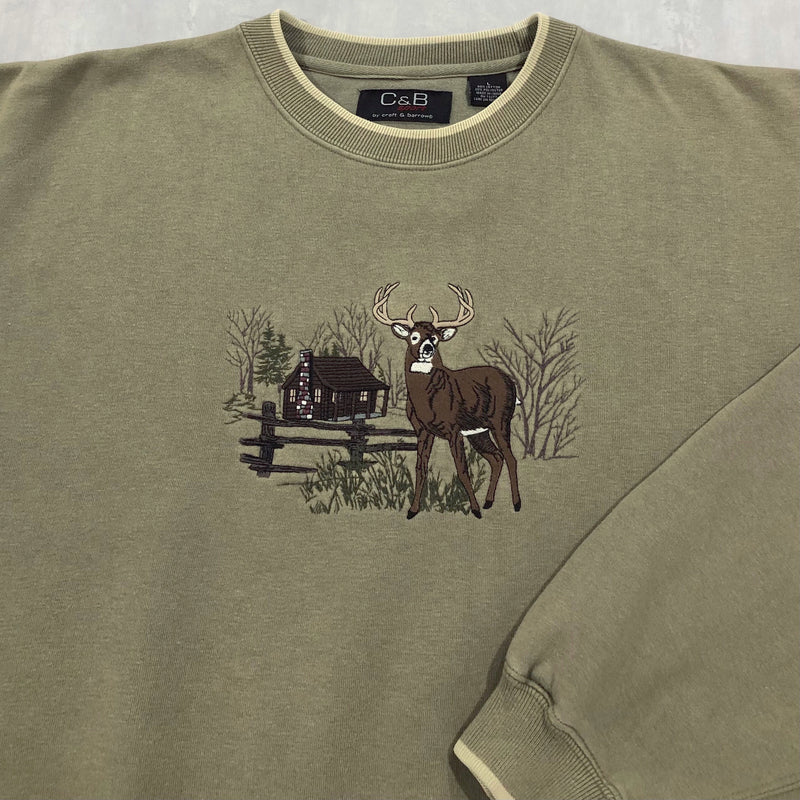 Vintage Sweatshirt Deer (XL)