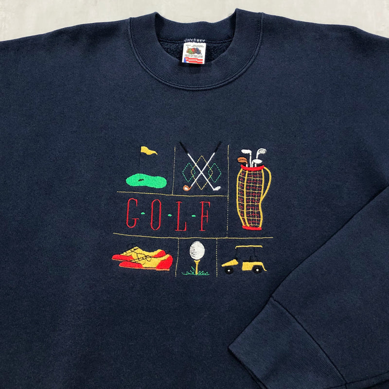 Vintage Fruit of the Loom Sweatshirt Golf USA (L)