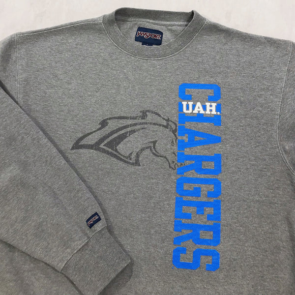 Vintage Jansport Sweatshirt Alabama Huntsville Uni Chargers (L)