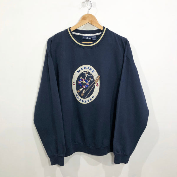 Vintage Sweatshirt Marine Supplies (XL/SHORT)