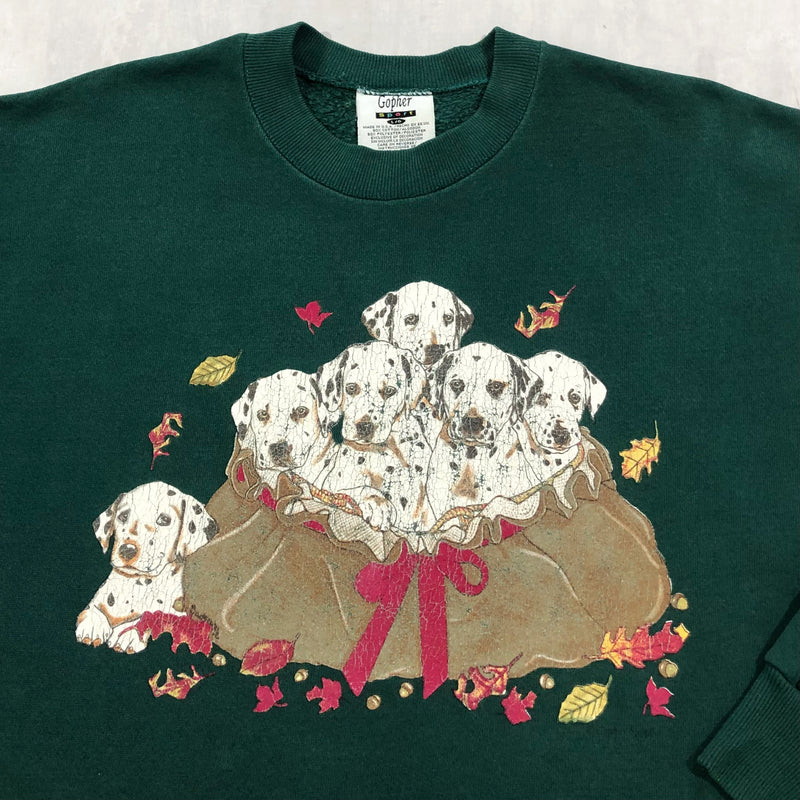 Vintage Sweatshirt Autumn Puppies (L)