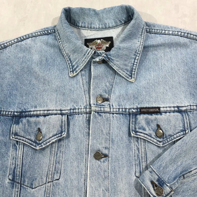 Vintage Harley Davidson Denim Jacket (L/BIG)