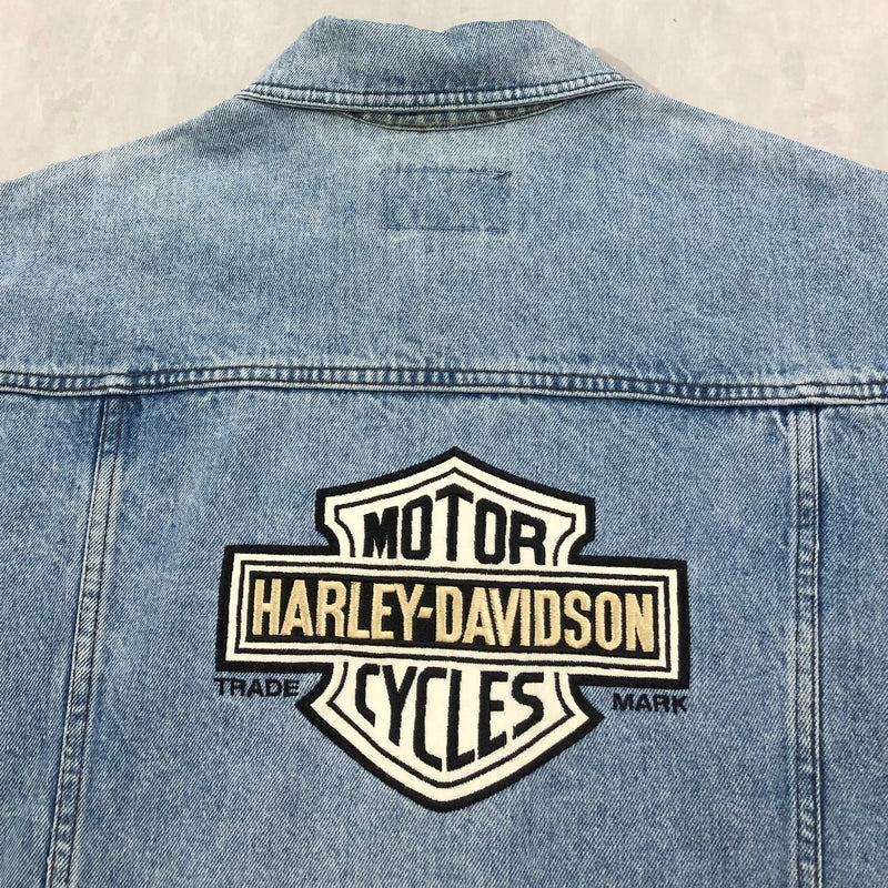 Vintage Harley Davidson Denim Jacket (L/BIG)