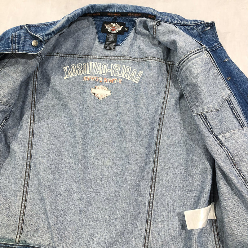 Vintage Harley Davidson Denim Jacket (2XL/BIG)