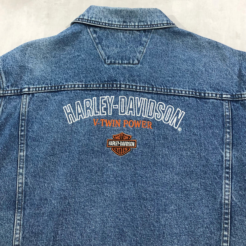 Vintage Harley Davidson Denim Jacket (2XL/BIG)