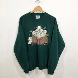 Vintage Sweatshirt Autumn Puppies (L)