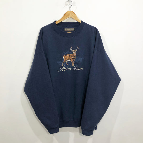 Vintage Sweatshirt Alpine Buck (2XL/BIG)