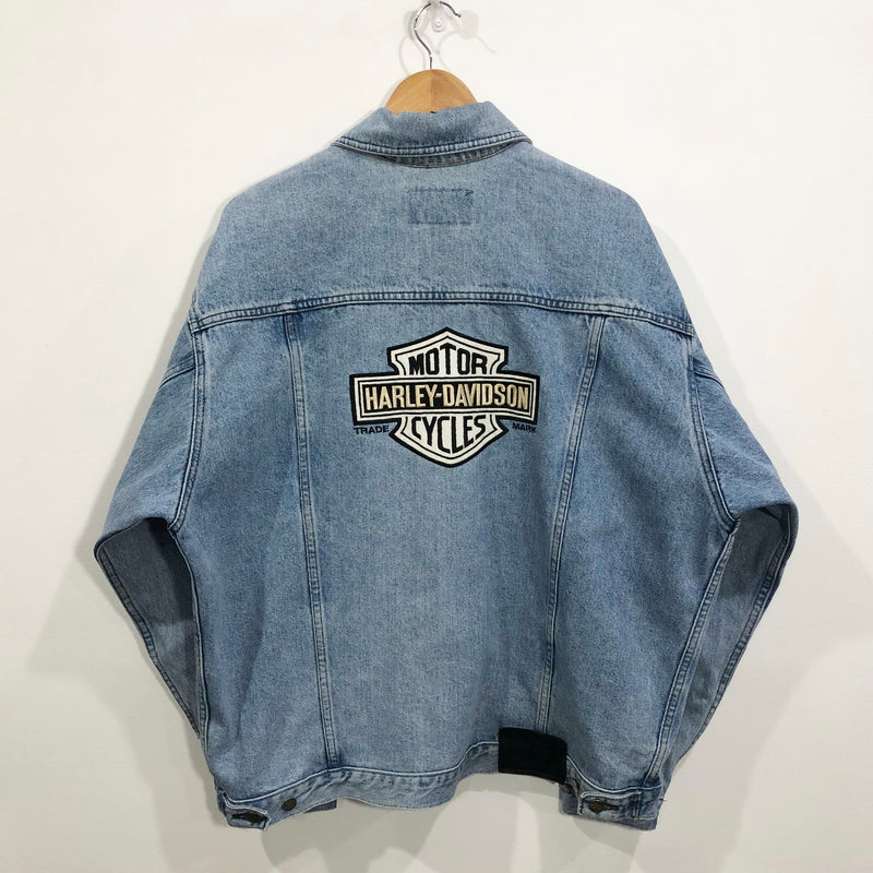 Vintage Harley Davidson Denim Jacket (L/BIG)