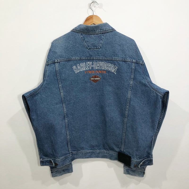 Vintage Harley Davidson Denim Jacket (2XL/BIG)