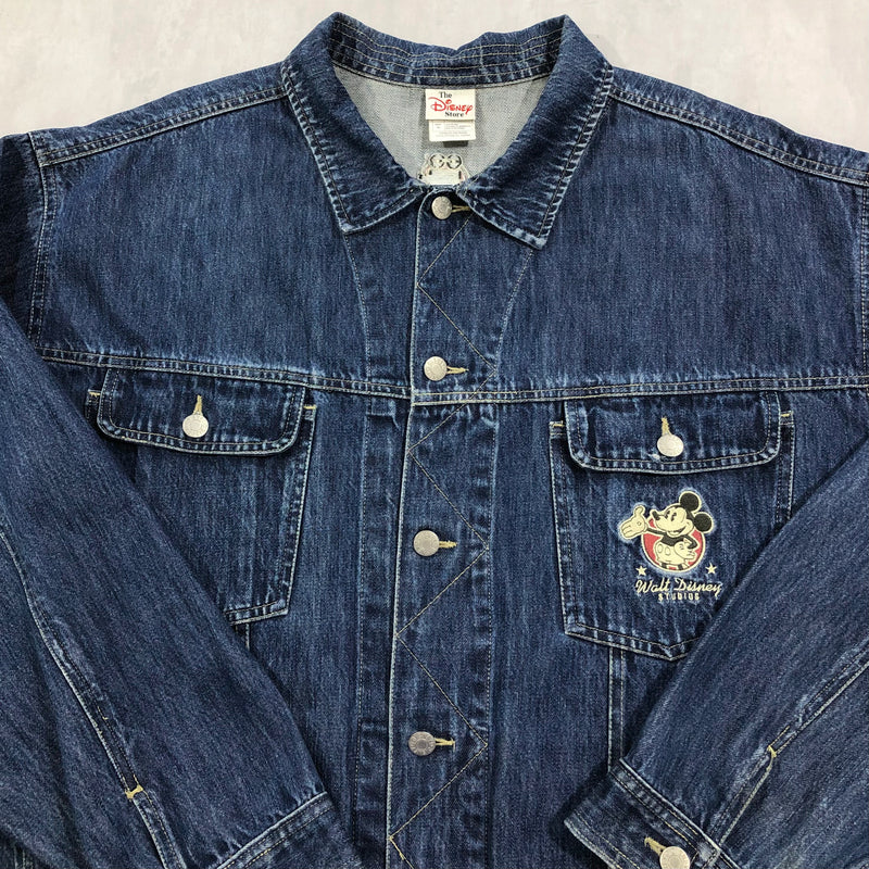 Vintage Disney Denim Jacket Walt Disney Studios (XL/BIG-2XL)