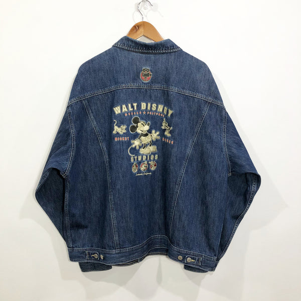 Vintage Disney Denim Jacket Walt Disney Studios (XL/BIG-2XL)