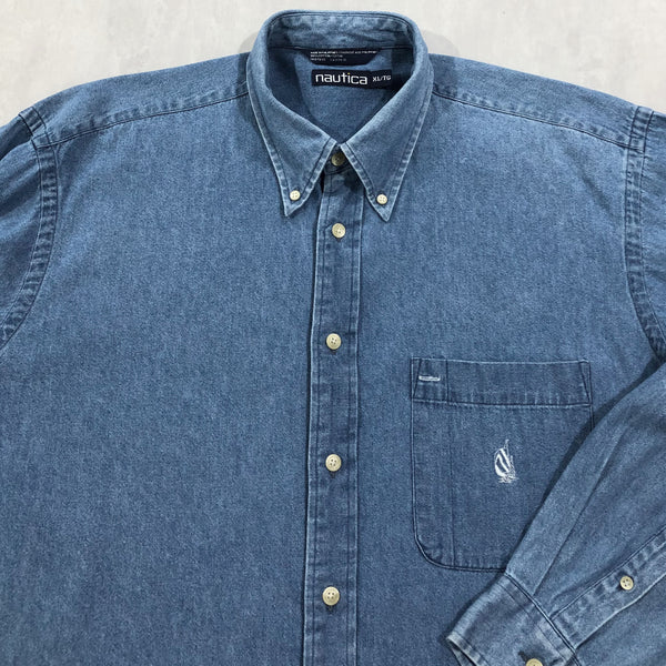 Vintage Nautica Denim Shirt (XL/TALL)