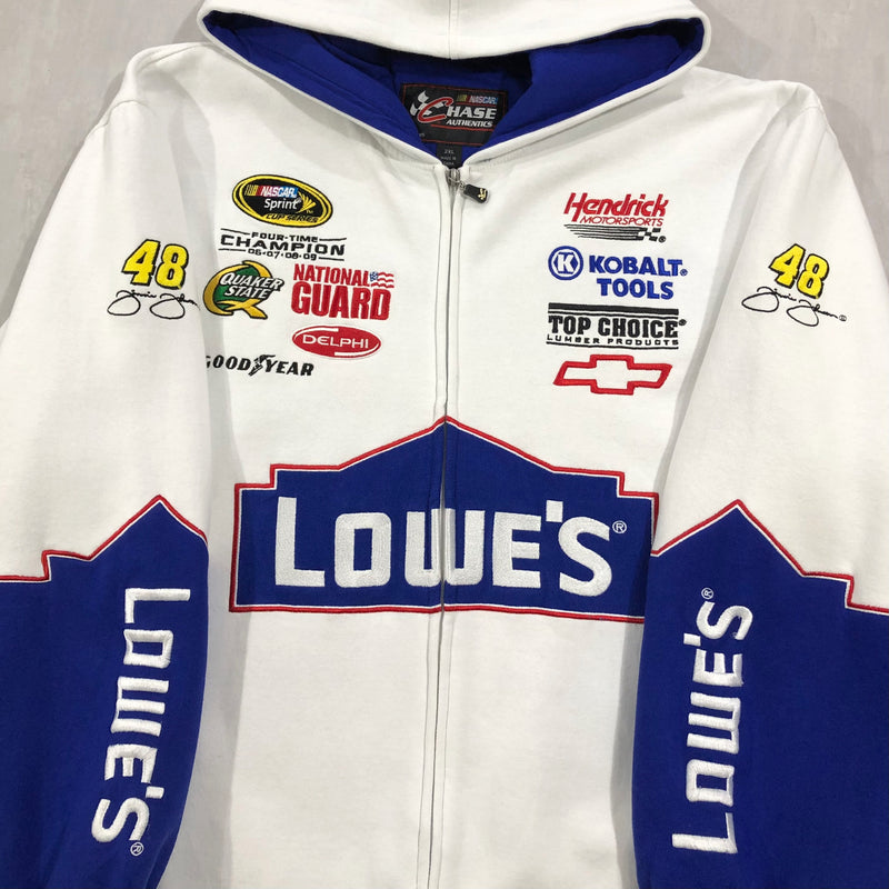 CHASE JIMMIE JOHNSON #48 NASCAR ZIP HOODIE SZ outlet 2X