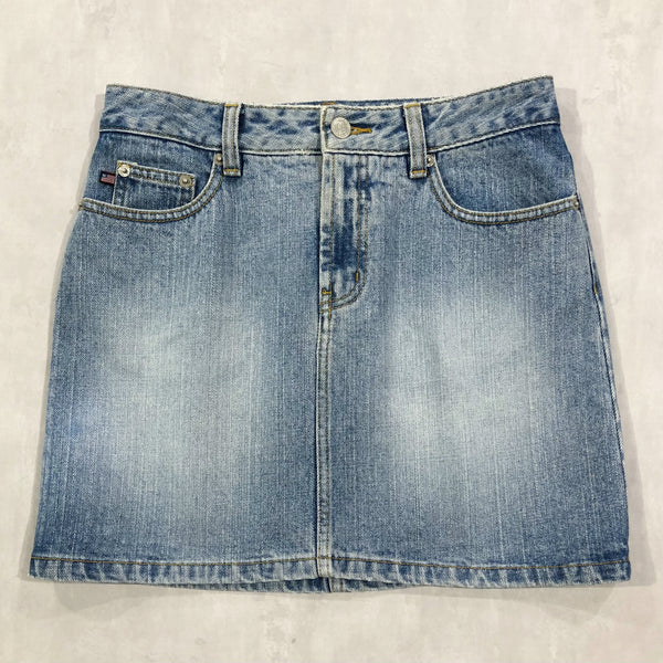 Vintage Polo Jeans Co Ralph Lauren Denim Mini Skirt (28)