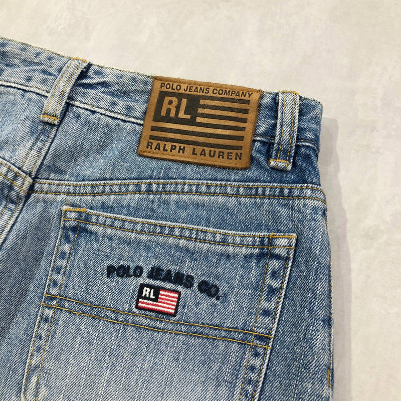 Vintage Polo Jeans Co Ralph Lauren Denim Mini Skirt (28)