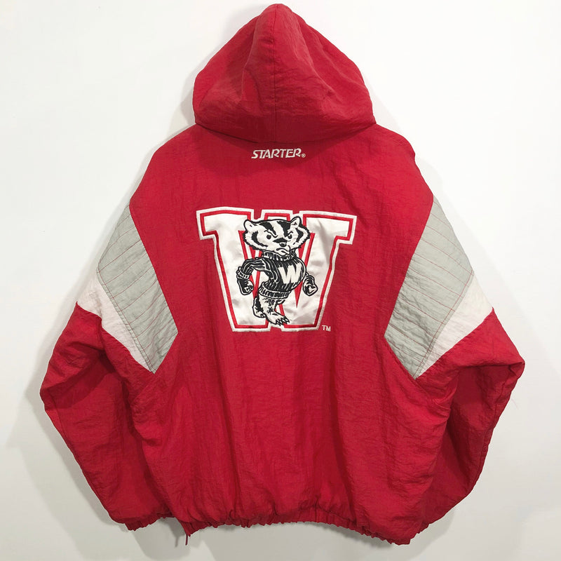 Vintage Starter Jacket Wisconsin Uni Badgers (L/BIG) – VINTAGELANDNZ