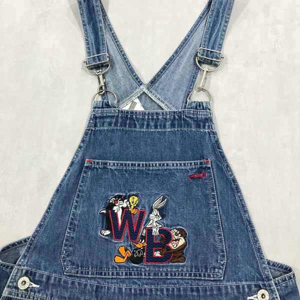 Vintage Warner Bros Denim Overalls 2000 Looney Tunes (W/S-M)