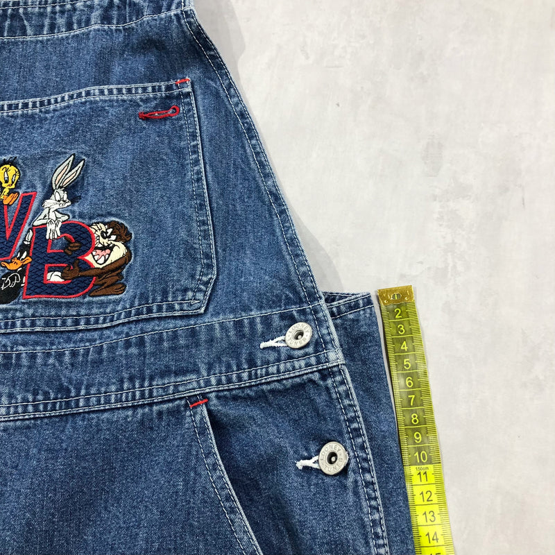 Vintage Warner Bros Denim Overalls 2000 Looney Tunes (W/S-M)