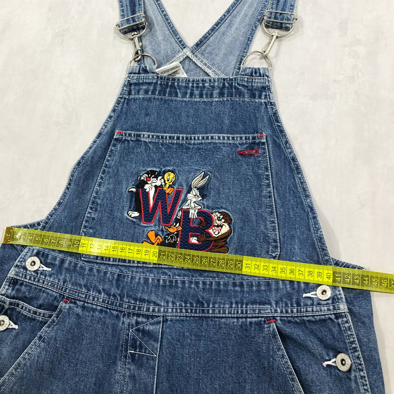 Vintage Warner Bros Denim Overalls 2000 Looney Tunes (W/S-M)