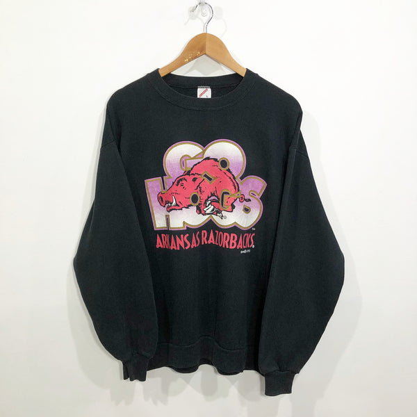Vintage Jerzees Sweatshirt 1995 Arkansas Uni Razorbacks USA (M)