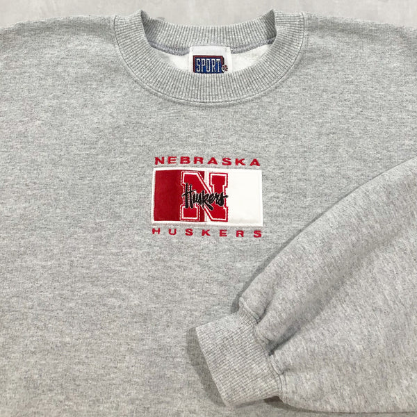 Vintage Sweatshirt Nebraska Uni Huskers (XL/BIG-2XL)