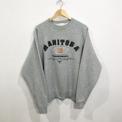 Vintage Fruit of the Loom Sweatshirt IHL Manitoba Moose (L)