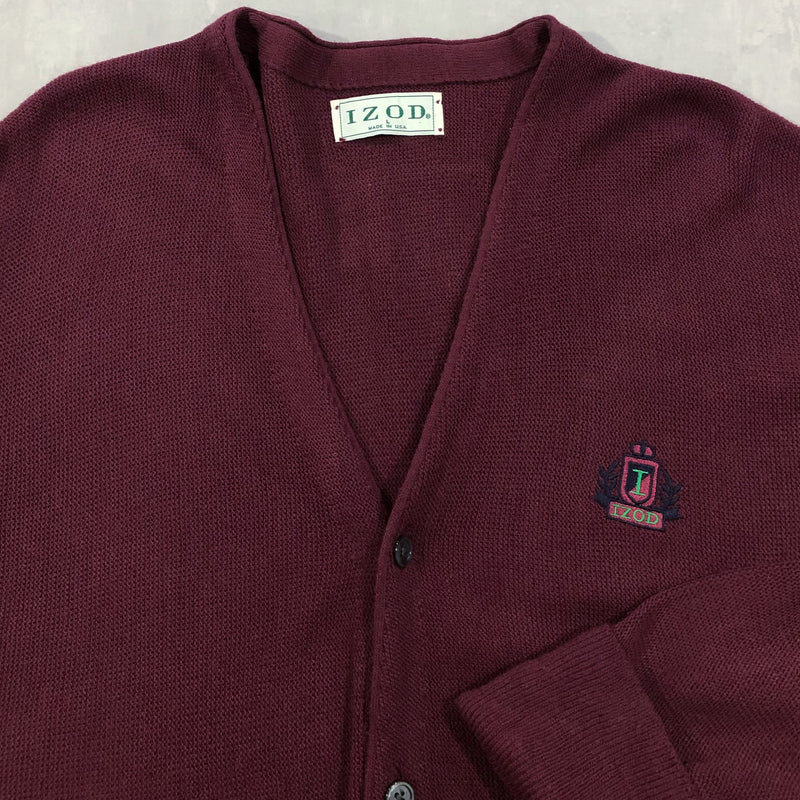 Vintage IZOD Knit Cardigan USA (XL)